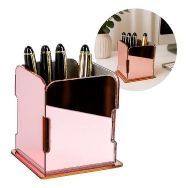 Imagem de Porta Canetas Luxo Escritório Organizador Consultório Clinica Elegante