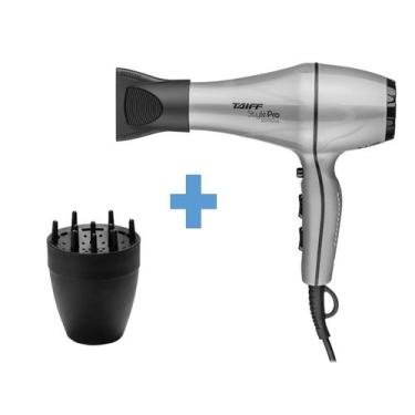 Imagem de Kit taiff - secador de cabelo profissional style prata pro 2000w 220v 