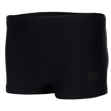 Imagem de Sunga Boxer Canelada Natação - Speedo, Preto, P