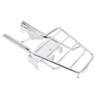 Imagem de Jiawu Rack de Bagagem Traseira de Motocicleta Compatível Com Macaco Z50 Z50J Skyteam Z50A, Material de Ferro Pesado Substituição de Prateleira de Carga Traseira, Motocicleta Transporte (Prata)