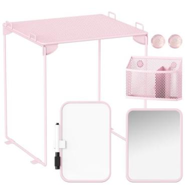 Imagem de Organizador de armários Svartur Pink com prateleira, espelho, quadro b