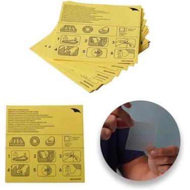 Imagem de Kit de Reparo Transparente para Colchão e Boia Remendos Adesivos para Piscina e Infláveis à Prova d’Água