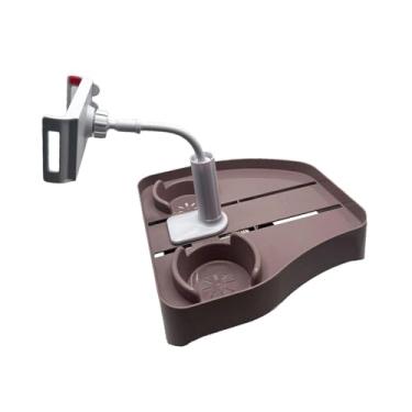 Imagem de Bothyi Bandeja para banheira de hidromassagem, mesa lateral ajustável, acessórios para banheira de hidromassagem 3 em 1, bandeja para servir, suporte para