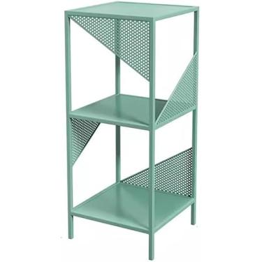 Imagem de Prateleira Pequena De Canto, Prateleira De Armazenamento Pequena De Canto De Ferro, Adequada Para Armazenamento De Espaço Pequeno, Pode Ser Colocada Nos Enfeites De Livro, Green, 30x30x135cm