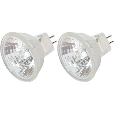 Imagem de Simba Lighting Lâmpadas de halogênio MR11 de 10 Watt 12 Volt (pacote com 2) 2 pinos 110lm ângulo de feixe de 30° para destaque, luz de pista e fibra ótica, base de bi-pino GU4, capa de vidro, branco quente 2700K regulável