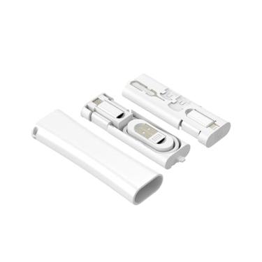 Imagem de 60W USB C 27W Cabo de carregamento rápido Lightning Kit adaptador de cabo de viagem Caixa de armazenamento (5 em 1) para iPhone 16 15 14 13 Carregador micro USB portátil Power Multiport HUB
