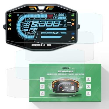 Imagem de Mogico Kit protetor de tela de painel de vidro nano acessórios de motocicleta para Suzuki Katana 2019+ / GSX-R1000 / R 2017+ / GSX-S1000 / GSX-S950 2021-2024 (2 x ultra transparentes e 2 x