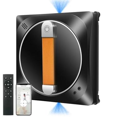 Imagem de Robô de limpeza de janelas, ultrafino, 2500PA, jato de água automático duplo bidirecional, limpeza de vidros, automático inteligente, aspirador de pó para azulejos/portas de vidro