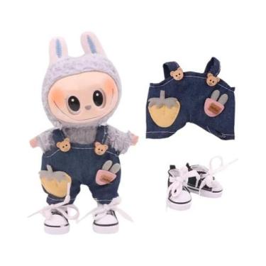 Imagem de Boneca Labubu Fofa De 17 Cm, Roupas De Trabalho, Calças, Acessórios Pa