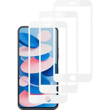 Imagem de Kit 3X Películas 3D 9D Compatível AppIe iPhone 7/8 PLUS BRANCO Resistente Vidro Temperado Proteção de Tela Premium