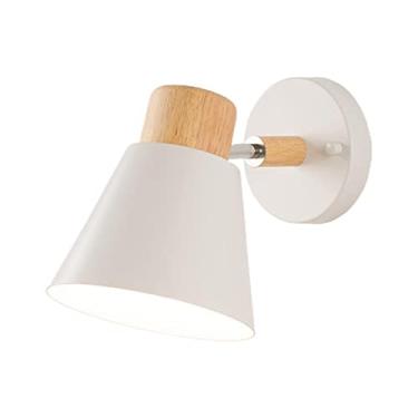 Imagem de Baoblaze Arandela de Parede E27 para Quarto e Sala, Branco, Tamanho real