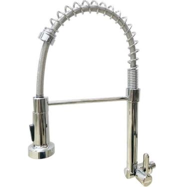 Imagem de Torneira Cozinha Gourmet Inox Escovado Monocomando