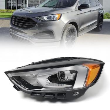 Imagem de KACHIR Conjunto de farol de LED para Ford Edge 2019-2024 sem DRL farol dianteiro esquerdo do lado do motorista LH