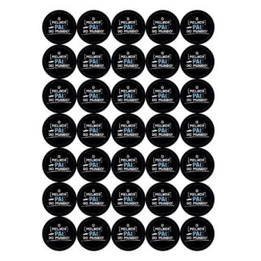 Imagem de Cartela de Adesivos Comemoração O Melhor Pai do Mundo 35 Uni - flash