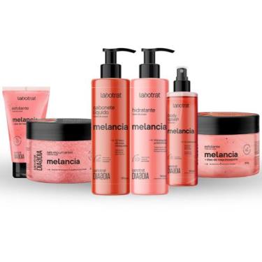 Imagem de Kit Banho Premium Labotrat Melancia Completo 6 Produtos Corpo E Rosto 