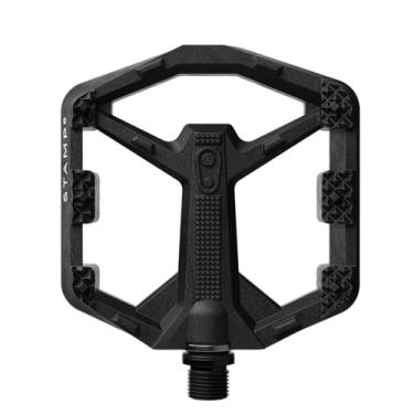Imagem de Crankbrothers Stamp 0 Pedais planos para bicicletas MTB e BMX, corpo composto leve, aderência aprimorada com 12 pinos, preto, pequeno