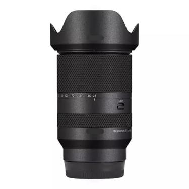 Imagem de Adesivo de câmera antiarranhões para tampa de lente para Tamron 28-200 mm adequado para Sony Mount película protetora protetor de corpo decalque 28-200 (cinza escuro)