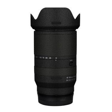 Imagem de Adesivo de lente de câmera para Tamron 18-300 mm F3.5-6.3 adequado para Sony Mount Macro Coat Wraps Film Protector Vinyl Decal Skin 18 300 (preto fosco)