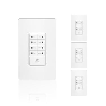 Imagem de TOPELER Interruptores de temporizador de parede, interruptor elétrico programável, atraso de até 4 horas, interruptor de contagem regressiva com função de repetição para exaustor doméstico ou luz, 15A