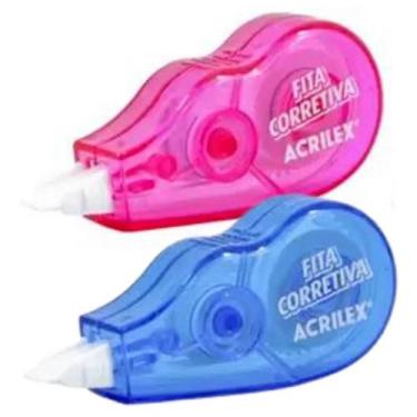 Imagem de Fita Corretiva Acrilex 5mm X 3 M, Rosa