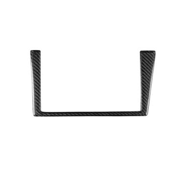 Imagem de FINMOKAL Painel de carro de fibra de carbono controle central multimídia capa de moldura de rádio acabamento compatível com Nissan R34 GTR (apenas para veículos RHD)