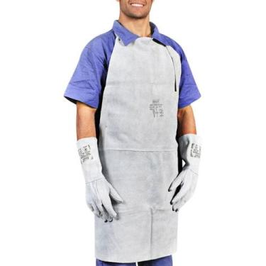 Imagem de Avental Proteção Raspa Sem Emenda 1,00x0,60 CM Zanel CA 13989