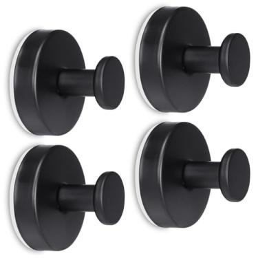 Imagem de Ganchos de ventosa para chuveiro, banheiro, cozinha, porta, parede, espelho, janela, vidro, azulejo – suporte de toalha resistente para pendurar casaco, roupão, bucha, sem danos, gancho removível