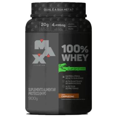 Imagem de Whey Protein 100% Linha Dino Pote 900G Sabor Cappuccino Max - Max Tita
