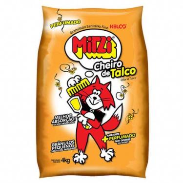 Imagem de Areia Higiênica Mitzi Cheiro de Talco para Gatos 4kg