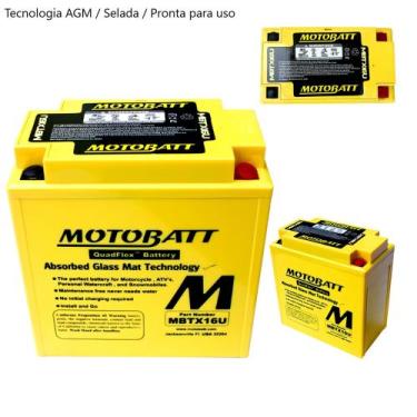 Imagem de Bateria Para Suzuki Boulevard C 1500 Motobatt Mbtx16u 19ah