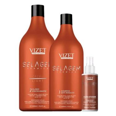 Imagem de Kit Progressiva Orgânica Selagem Térmica Profissional Vizet