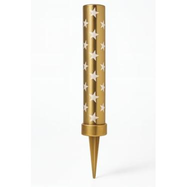 Imagem de Velas de bolo dourado de aniversário, efeito de luz dourada, velas decorativas de festa de 12 cm para comemorar aniversário, casamento, bar, restaurantes e decorações de festa (1)