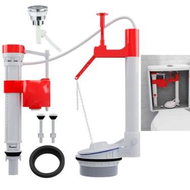 Imagem de Kit Reparo Caixa Acoplada Banheiro Vaso Assento Sanitario Descarga Bot