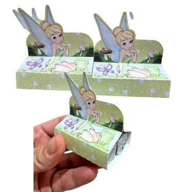 Imagem de Porta Bis para Doces Tema Sininho — Decoração de Festa Infantil, Lembrancinha, Mesa de Doces Personalizada — Kit com 10 unidades