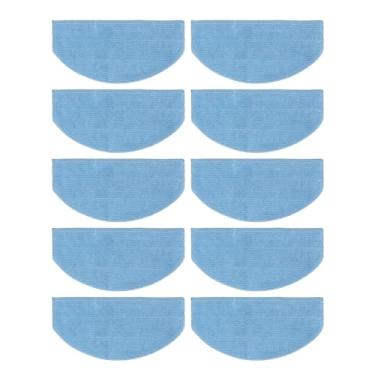 Imagem de Pano de limpeza de pó de robô 10pcs Ultra Fine Fiber lavável reutilizável reutilização Mapping Pads compatíveis com Tikom G8000 G8000 Pro Honiture G20 G20 Pro Laresar Evol 3