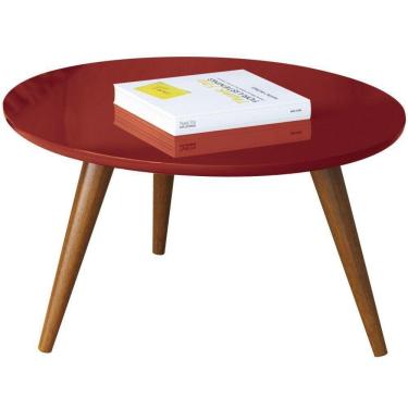 Imagem de Mesa De Centro Decorativa Sofia B01 Vermelho Pés Palito