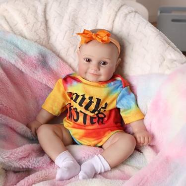 Imagem de Brastoy Bebê Reborn Boneca Silicone Realista Menina Pintada Original 48cm (Cabelo Pintada)