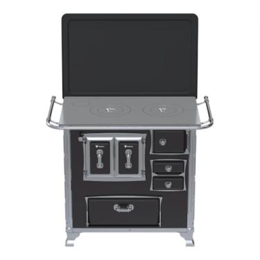 Imagem de Fogao a Lenha GII N 1 Gab Sec Preto com Tampa SE