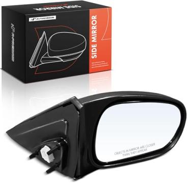 Imagem de A-Premium Espelho retrovisor traseiro externo preto não dobrável do lado do passageiro - compatível com Honda Civic 1996 1997 1998 1999 2000