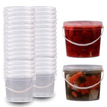 Imagem de Balde Alimentos 1.8L Prático Lacre 20 Pçs - Nastripack