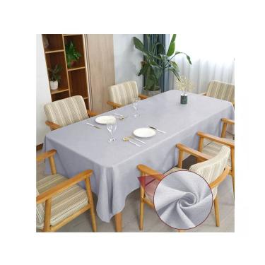 Imagem de Toalha de mesa 10 Lugares Retangular Rústico 3,00m Cinza