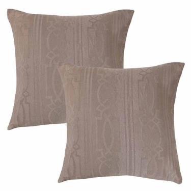 Imagem de Kit 02 Capas para Almofada em Jacquard Estampado 45cm x 45cm - Paulo C