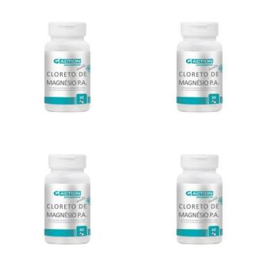 Imagem de 04 frascos cloreto de Magnésio Pa Gaction - Gaction suplementos