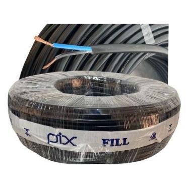 Imagem de Fio Elétrico Cabo Pp Flexível 2x4mm Rolo 100 Metros - PIX FILL