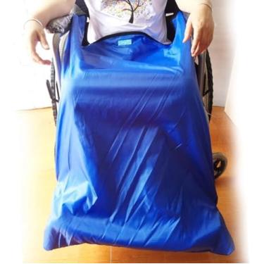 Imagem de Cobertor Leve Para Cadeira De Rodas, Pano Externo à Prova De Vento à Prova D'Água & Forro De Veludo Quente, Com Bolsos Para Os Pés