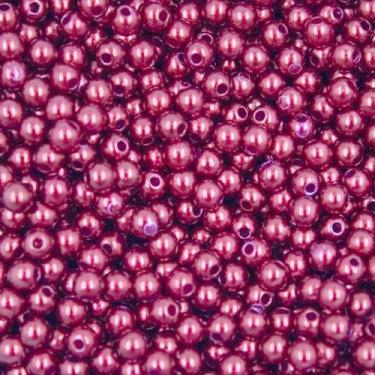 Imagem de PÉROLA DE ABS LISA Nº 05 20G PEROLA 5MM - LADEIRA BIJUTERIAS, VINHO CL