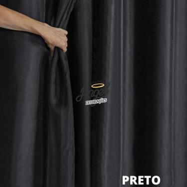 Imagem de Cortina Blackout Corta Luz Janela Sala Quarto Escritório com Tecido e 