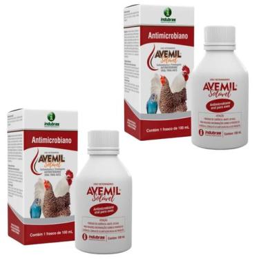Imagem de Kit 2 Avemil Solúvel 100 Ml - Diarréia em Aves - Indubrás - INDUBRAS