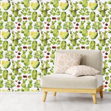 Imagem de Papel de Parede Adesivo - Cactos - Natureza - 306ppn - Allodi