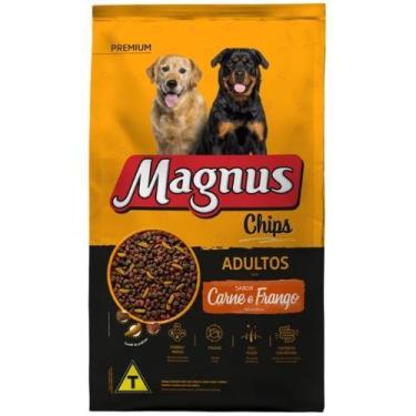 Imagem de Ração Cachorro Magnus Chips Adulto Carne e Frango 15kg - Adimax